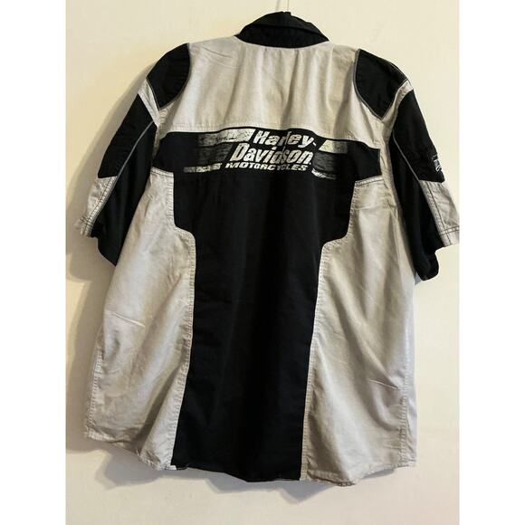 Harley Davidson Genuine Motor Clothes 2XL Button Front Shirt - Picture 2 of 10